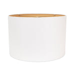 18x18x12"H White Linen Shade with Gold Foil Lining - Couture Lamps