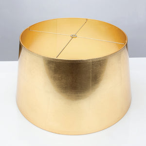 Tapered Gold Foil Lamp Shade 14" x 16" x 10" - Couture Lamps