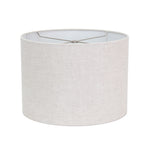 Round Gray Linen Drum Shade 14" x 14" x 10" - Couture Lamps