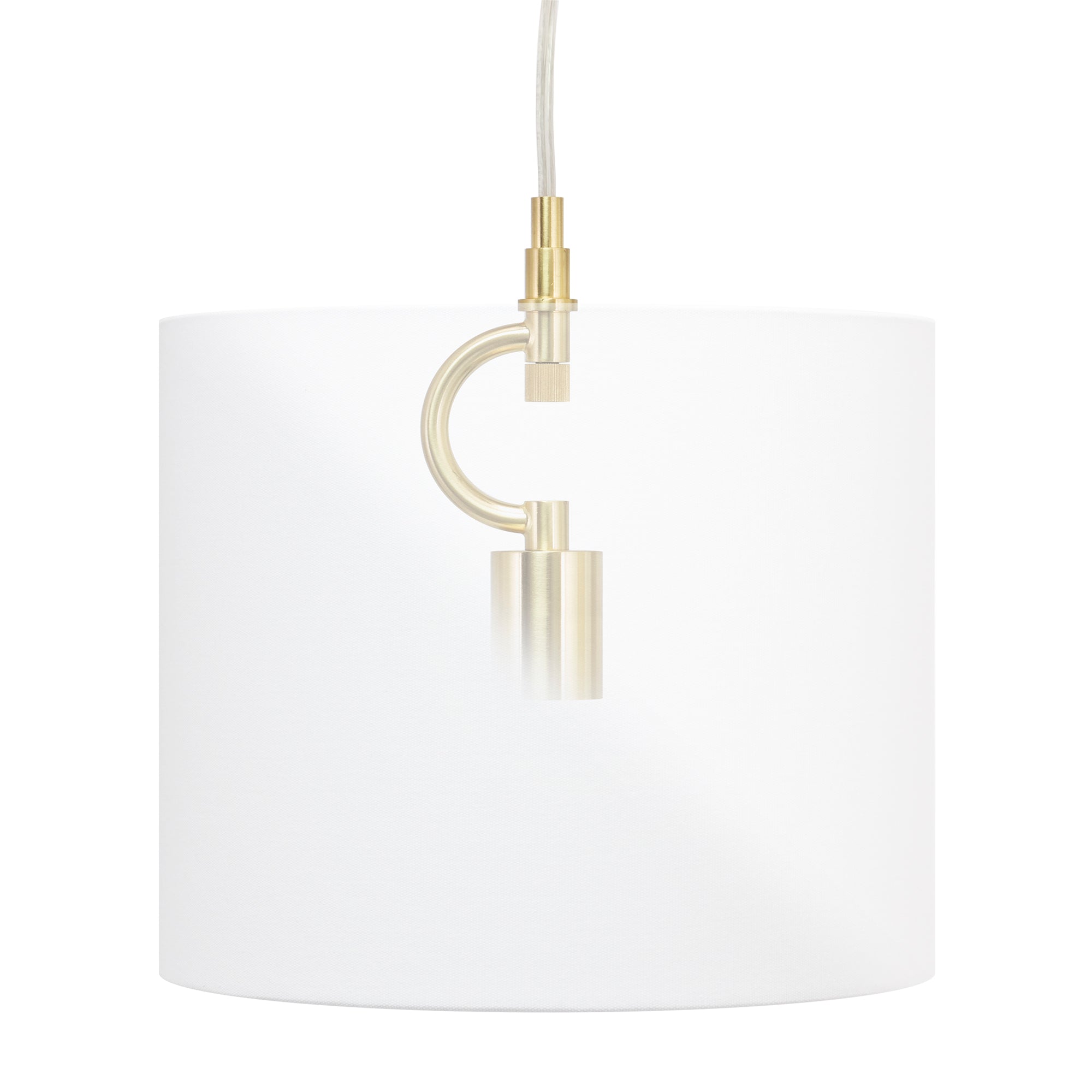 Brushed Brass Pendant Kit with Canopy - Couture Lamps