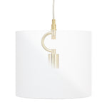 Brushed Brass Pendant Kit with Canopy - Couture Lamps