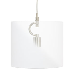 Brushed Silver Pendant Kit with Canopy - Couture Lamps