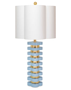 Quatrefoil Lamp Light Blue - Couture Lamps